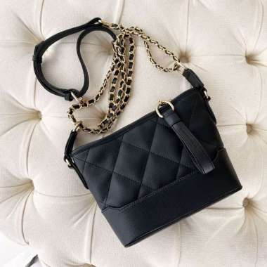 Femmebravile - Kara Leather Bag - Tas Wanita - Slingbag - Tas Selempang Black