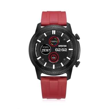 JAM TANGAN PRIA EXPEDITION SMART WATCH ESW 001 / ESW001 RUBBER ORIGINAL BLACK RED