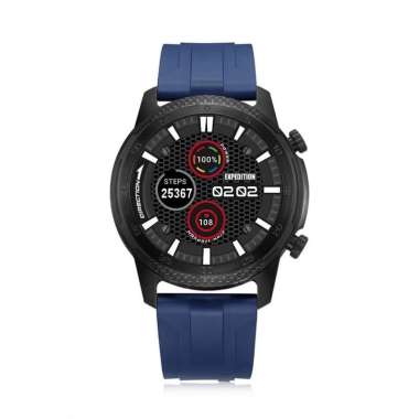 JAM TANGAN PRIA EXPEDITION SMART WATCH ESW 001 / ESW001 RUBBER ORIGINAL BLACK BLUE