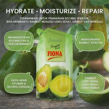 Fiona Creambath 1Liter reffil Aroma Buah / Hair Creambath Fiona ^ AVOCADO