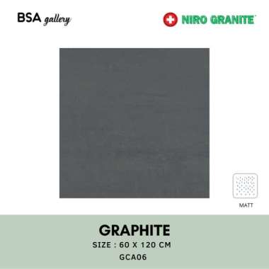 NIRO GRANITE GRAPHITE 60X120CM GCA06 / GRANIT LANTAI DINDING MATT