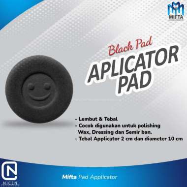 BUSA POLES KENDARAAN / APLIKATOR PAD / BUSA WAXING POLES / COATING PAD Hitam