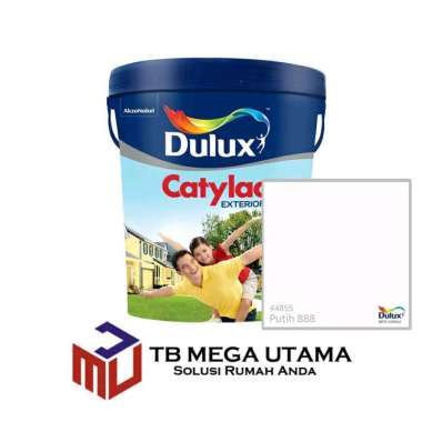 Dulux Catylac Eksterior Putih 888 5 kg | Cat Dinding Eksterior