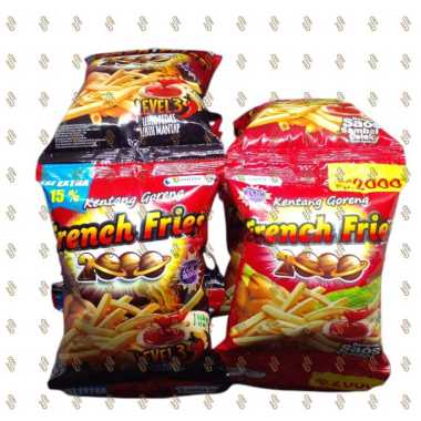 French Fries 2000 14gr - Renceng Isi 10 Pcs Sambal Tomat