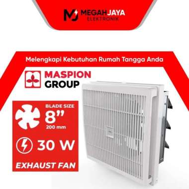 MASPION EXHAUST FAN / HEXOS DINDING MV-200 NEX (8 INCH) GARANSI RESMI