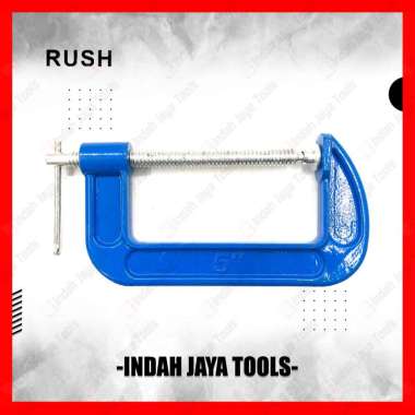 RUSH Klem C SATUAN 5 Inch - Catok Clamp Alat Jepit Penjepit