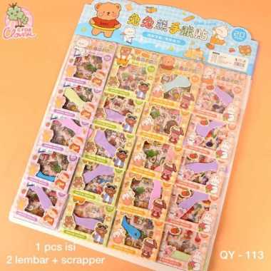 SMALL STICKER BOOK buku stiker murah lucu kawaii QY-113 1pcs