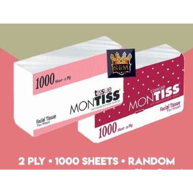 SBM ~ tisu tissue montiss 1000 sheet 2ply promo MONTIS 1000