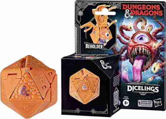 D&D Honor Among Thieves Dicelings Orange Beholder Dice D20