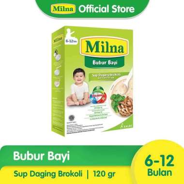 Promo Harga Milna Bubur Bayi 6 Sup Daging Brokoli 120 gr - Blibli