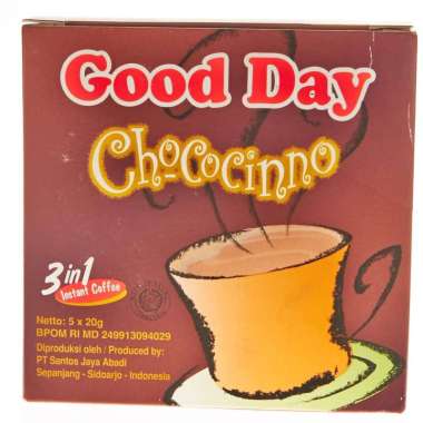 Promo Harga Good Day Instant Coffee 3 in 1 Chococinno per 5 sachet 20 gr - Blibli