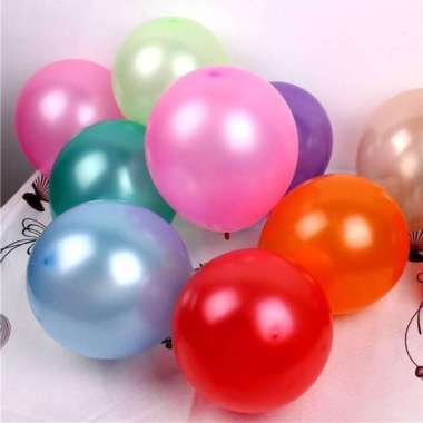 Balon Latex Metalik/Balon Karet Metalik Merah