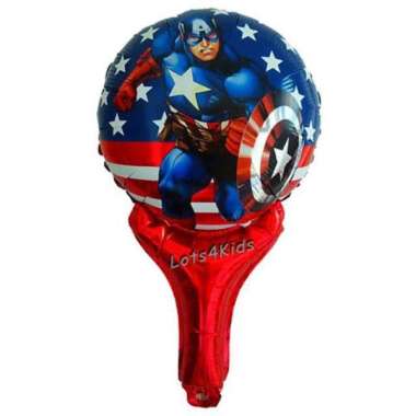 Balon Pentung Captain Amerika/Balon Handheld/Balon Foil Tameng