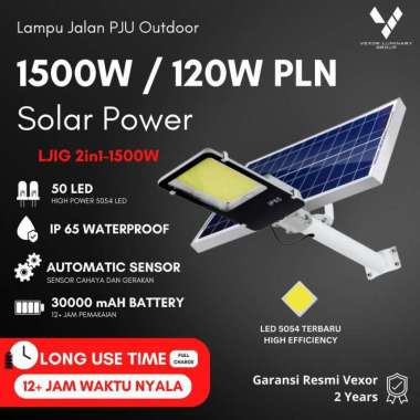 Lampu PJU Tenaga Surya Solar Cell 1500W 120W PLN Industrial Grade