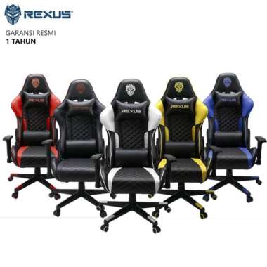 Rexus RGC-100 Kursi Gaming - Baja, PU Leather, 2D Armrests, Nyaman untuk Berjam-jam