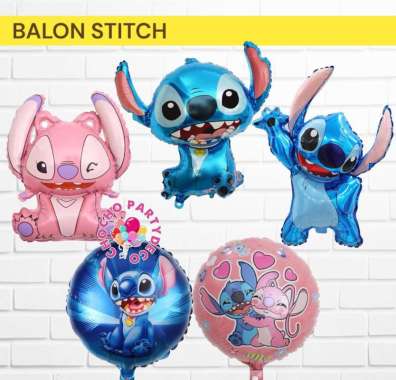 Balon STITCH / Balon Foil Lilo And Stitch Angel Stitch Angel Stitch