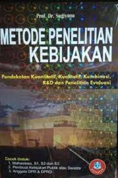 METODE PENELITIAN KEBIJAKAN - SUGIYONO