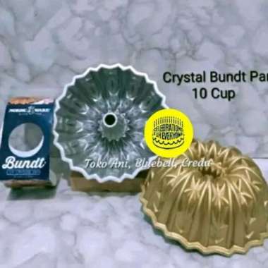 Nordic Ware Crystal Bundt Pan 10 Cup / 2.3 Ltr, ∅ 23.5 cm, H 9.3 cm ( 079- 92877 )