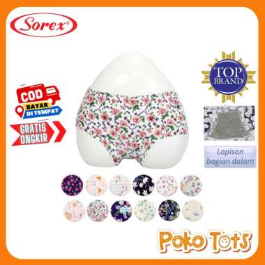 Sorex Celana Dalam Seamless Wanita Motif Bunga 31081 All Size (L-EL) Celana Dalam Wanita Tanpa Jahit