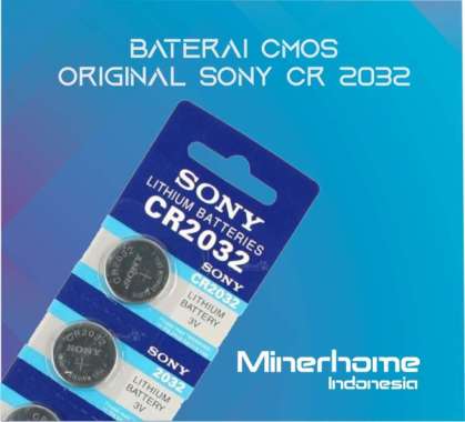 Baterai CMOS PC Motherboard Sony CR2032 3V Lithium
