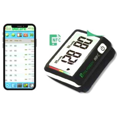 Polygreen KP-6027 Tensimeter Pergelangan Tangan Digital dengan Fitur NFC