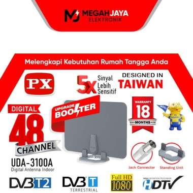 PX ANTENA TV DIGITAL INDOOR OUTDOOR UDA-3000A / UDA 3000A FREE KABEL