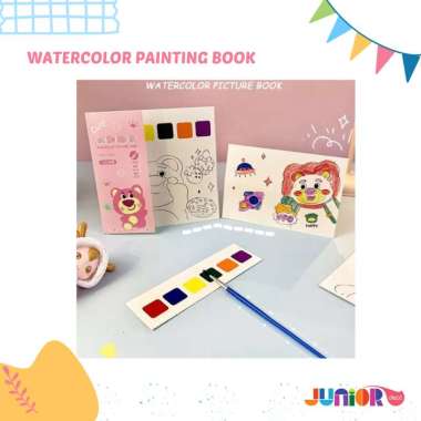 Watercolor Painting Book / Buku Mewarnai Lucu