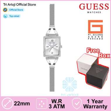 Guess Watches GUESS GW0400L1 Original GRACE Jam Tangan Wanita Analog Silver Mesh