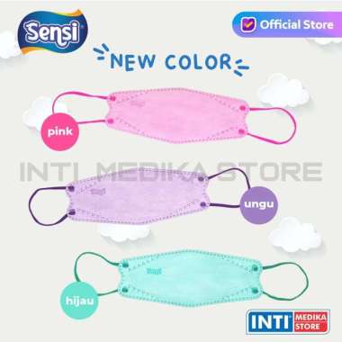 SENSI - Convex Mask 4 Ply | Masker Sensi | Masker Earloop 4 Ply Hijau