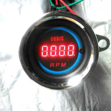 SV180 3 CABLES DIGITAL RPM METER TACHOMETER ROTATION METER VARIASI Multicolor