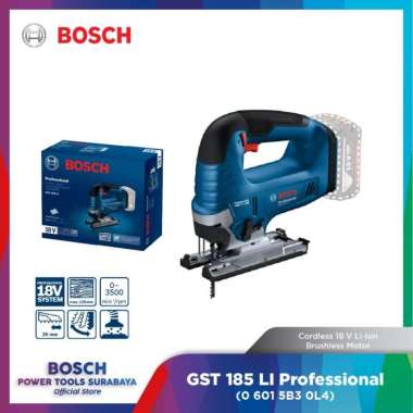 Mesin Jigsaw Cordless 18V Bosch GST 185-LI (Unit Only)