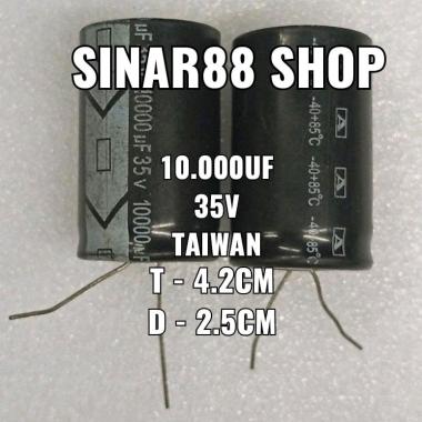 ELCO ECO EKO CAPASITOR KAPASITOR 10.000UF/35V 10000UF/35V 10000/35V 10000UF 35V 10.000/35V TAIWAN