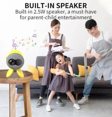 YG220S WIFI MIRRORING Proyektor Mini Projector 800 Lumens Alt YG300 Yellow
