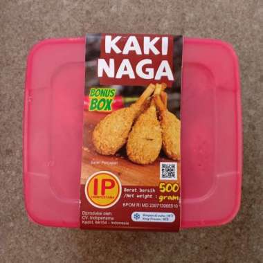 Kaki Naga Indo Pertama free Container Box 500 gram boe