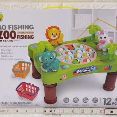 Go Fishing / Zoo Fishing / Joy Fishing Game Electric Rotation Pink