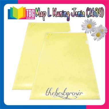 1 PACK (12 PCS) MAP L JENIA / BISNIS FILE / MAP FILE / MAP L PLASTIK / MAP L POLOS KUNING R-2689