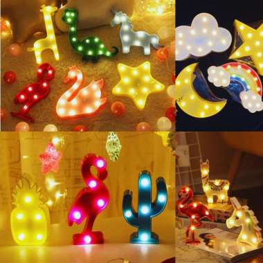 Lampu Tidur LED karakter UNICORN IMPORT / Lampu Hias Tumblr Aesthetic O1002 LAMPU TIDUR KARAKTER