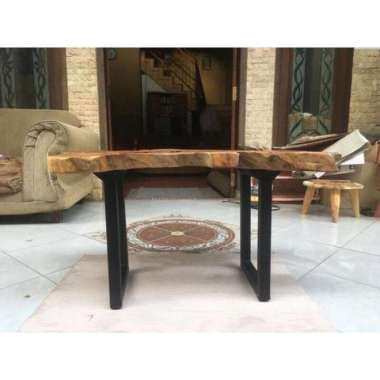 CUSTOM MEJA AKAR DAN KAKI BESI MEJA TAMU LESEHAN MEJA KOPI
