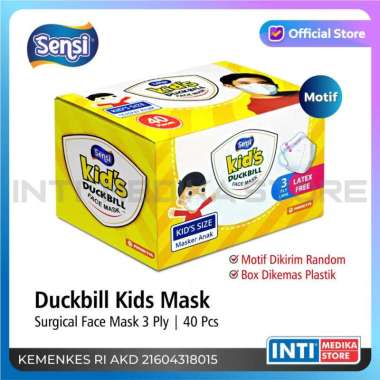 SENSI - Masker Anak Duckbill Earloop 4 Ply 3D Medis | Surgical Mask Motif
