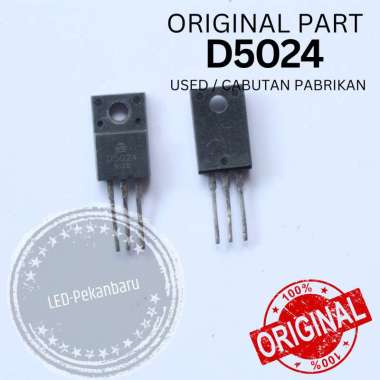 TRANSISTOR HORIZONTAL D5024 D 5024 TR POWER TV DUMPER CABUTAN ORIGINAL