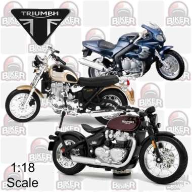 Mainan Diecast Motor Triumph 1 : 18 Maisto Welly BBurago Motormax BONNEVILLE