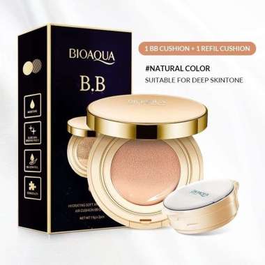 Bioaqua Cushion BB Cream ORI + bio Aqua refil ada BPOM Natural Color