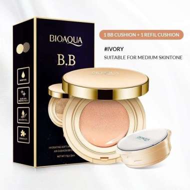 Bioaqua Cushion BB Cream ORI + bio Aqua refil ada BPOM Ivory
