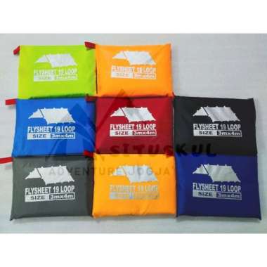 FLYSHEET 19 LOOP 3x4 meter banyak pungsi