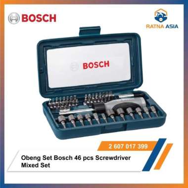 Obeng Set Bosch 46 pcs Screwdriver Mixed Set