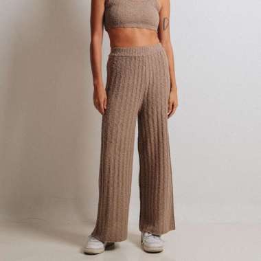 Noir Sur Blanc Popcorn Culottes Brown