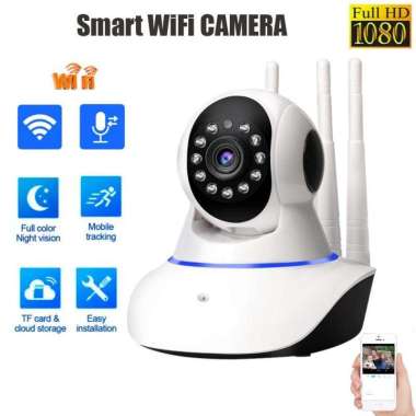 IP Camera CCTV Wireless Wifi Full HD 1080P Rotary 3 Antena V380 Pro Kamera Pengawas Keamanan Rumah S