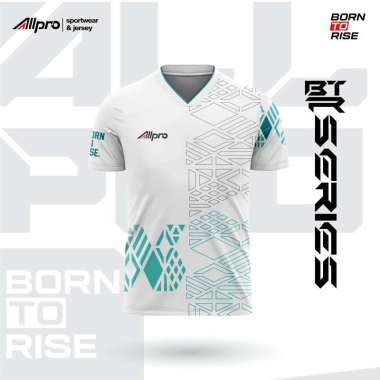 ALLPRO Kaos Sport Jersey PingPong Badminton Seri BTR 01 PUTIH XXXL