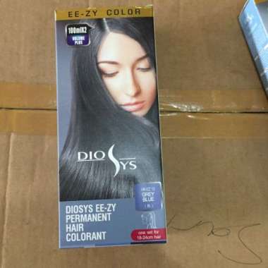 DIOSYS PEWARNA RAMBUT 100ML/ Cat Rambut Diosys Permanent Hair Color Cream 13 GREY BLUE