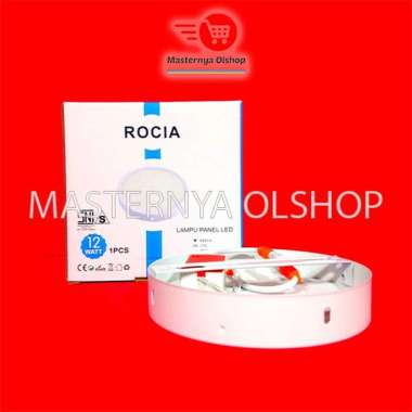 ROCIA LAMPU PANEL LED 12 WATT OB BULAT DOWNLIGHT OUTBOW PLAFON SNI PUTIH